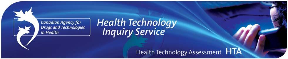 Health technology assessment (HTA) agencies face the challenge of providing quality assessments of medical technologies in a timely manner to support decision-making.