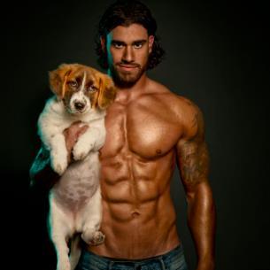 4. Hunky Men Pose With Cute Pups For Animal Rights, And Thankfully Do It Shirtless http://www.huffingtonpost.com/2014/10/07/hunks-and-houndscalendar_n_5947914.