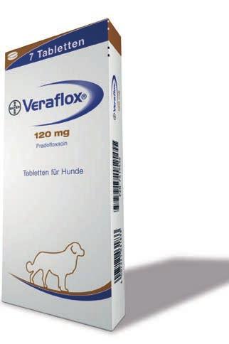 67 10 kg) Veraflox 15 mg tablets for dogs and cats, Veraflox 60 mg tablets for dogs, Veraflox 120 mg tablets for dogs.
