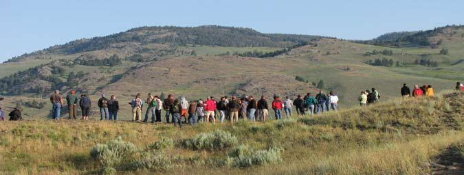 16 Wolf Management Wolf watchers at Slough Creek, possibly the best place in the world to observe wild wolves.