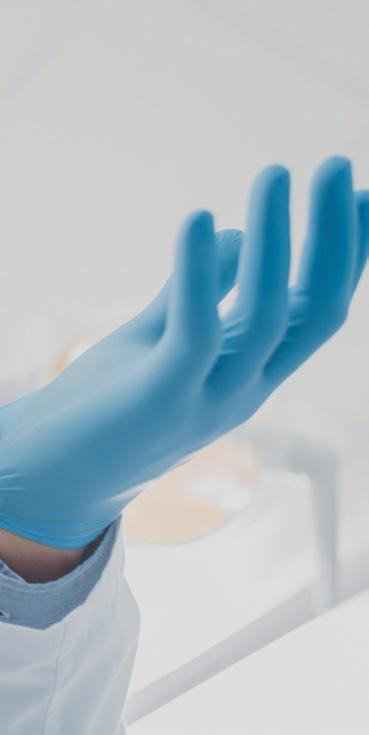 ANTIMICROBIAL GLOVE : AN ACTIVE APPROACH IN PREVENTING HAIs Contrary to conventional medical gloves that serve only as a passive barrier between microbes and your hands, AMG antimicrobial gloves can