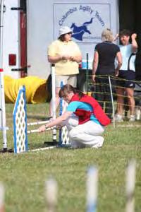 the handler and the dog. With scoring based on faults similar to equestrian show jumping, dog agility has become an exciting spectator event. Who will be running in this particular event?