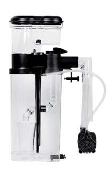 55 midiflotor Internal protein skimmer for aquaria up to 400 litres (c. 100 gal) The midiflotor is an air-driven counter current internal protein skimmer.
