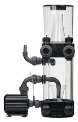 aquarium cabinets. They are supplied with a venturi pump and our patented needle wheel. The water supply to the skimmer requires a second pump with a capacity of minimum 2,000 l/h (c. 500 gph).