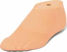 85 kg Geriatric-Foot, light, 10 mm heel patient weight: 85 kg activity level (walky): 1 heel height 10 mm: ± 2 mm with toes core made of alder wood with bushing carbon-kevlar forefoot spring flat