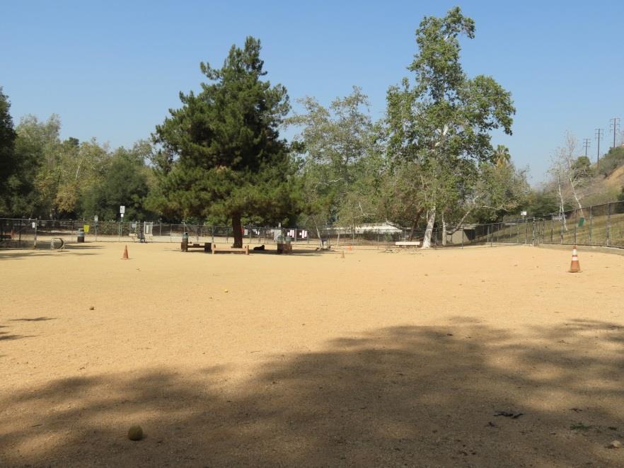remote off-leash dog park located on the east side of Hermon Park.