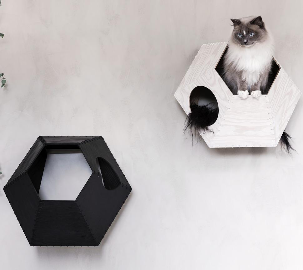 Founded by architect Ragnhild Hagstrøm, its first products are the freestanding Cat Cave and