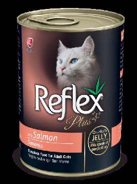 Reflex Plus Cat Can with Salmon chunks in 