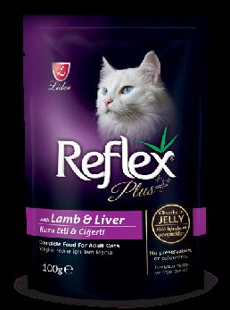 Reflex Plus Cat Pouch with Lamb & Liver CIJ100 gr.