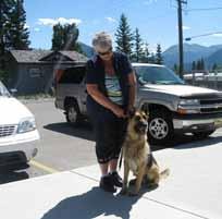 It turned out that the breeder used to raise German Shepherds and this dog was actually hers. She immediately dropped everything and drove to Canmore. This is the two of them united.