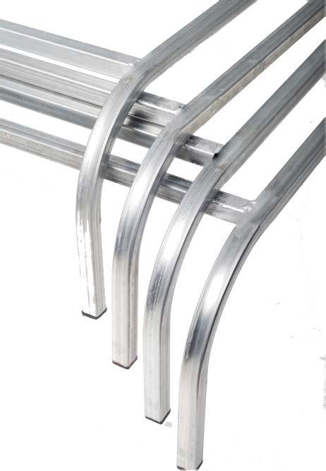 FIXED METAL BED FRAME ONLY Strong study welded galvanised steel elevated