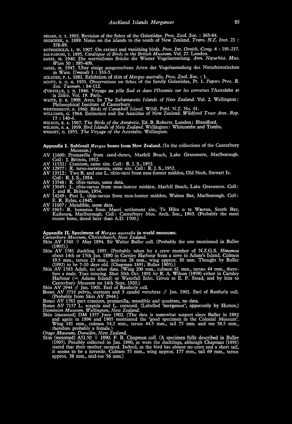 Vol. 27. London. s a s s i, M. 1940. Die wertvollsten Stücke die Wiener Vogelsammlung. Ann. Naturhist. Mus. Wien 50 : 395-409. s a s s i, M. 1947.