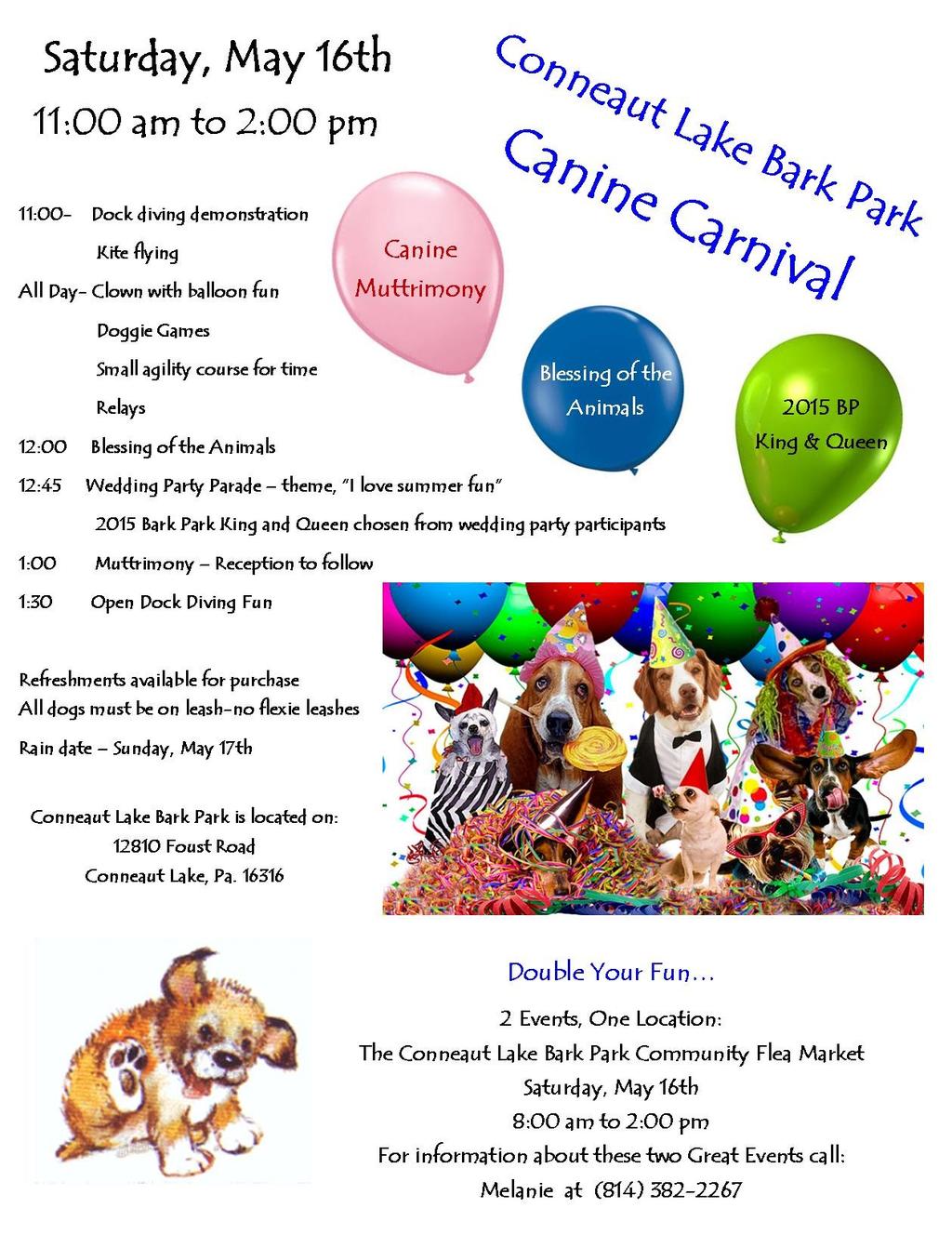 Wanted.. Kids and Their Dog Saturday, June 20 th, the Conneaut Lake Bark Park will celebrate kids and their dog. This very special day will begin at 11:00 am.