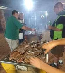 The photos tell it all as the club braai masters had their hands full for the evening with our