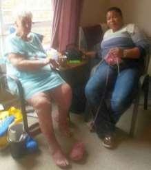 She knitted Mother Theresa jerseys and in DG Bokkie s year knee blankets for distribution to the elderly in need.