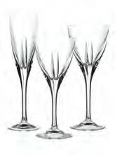 SET 4 calici flute 6 champagne flutes cl. 29 - oz. 10 h. 229 mm. 4 calici vino 6 wine glasses cl. 65 - oz. 22 3/4 h. 235 mm.