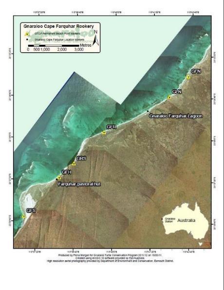 Map 3: The Gnaraloo Cape Farquhar Rookery, Western Australia 2 Memoranda of Understanding Map by the GTCP The Gnaraloo Station Trust and Rangelands NRM (WA) entered in a Memorandum of Understanding