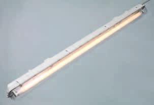 HF light tube 58 W (high-frequency), with reflector, dimmable LED light hose V DC, dimmable.