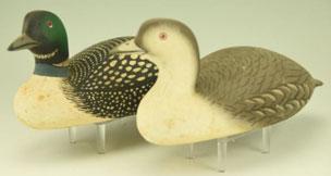 One in summer plumage and one in winter plumage. Both signed and dated on underside.