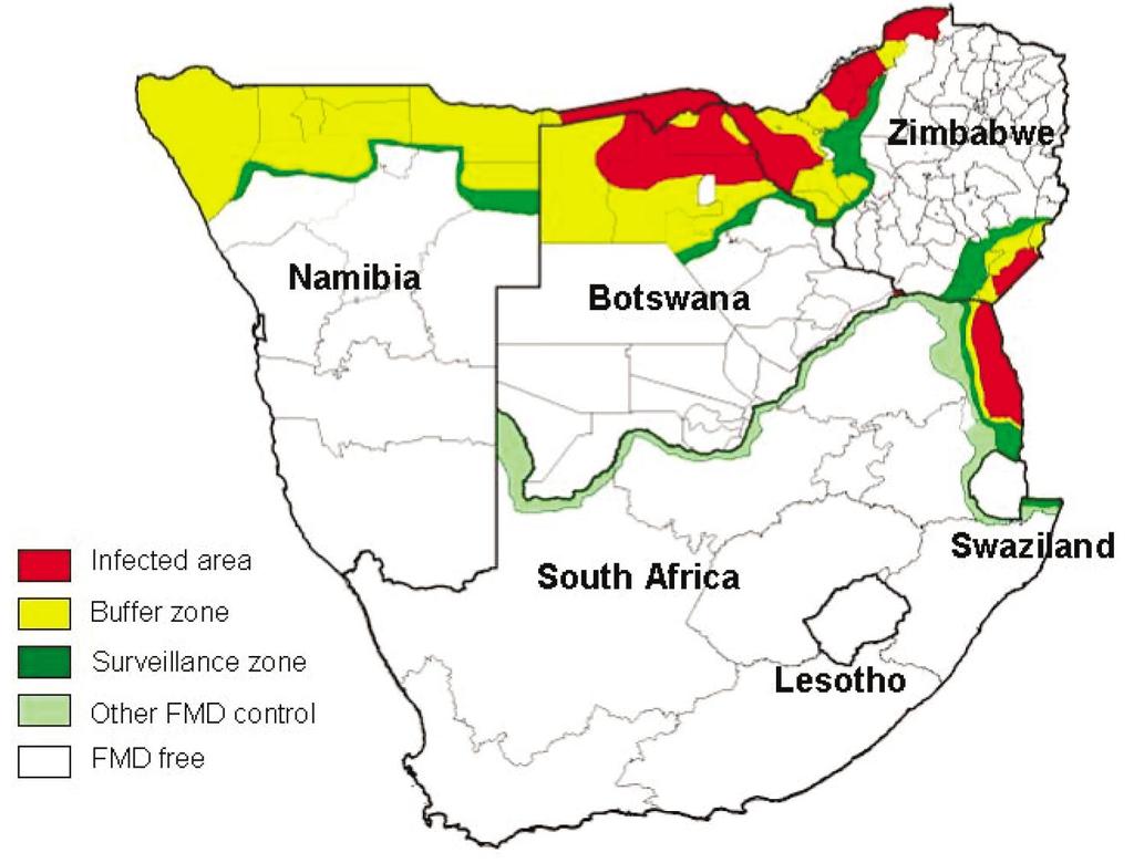 Example: Foot-and-Mouth Disease in Southern Africa -
