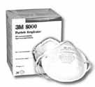 DISPOSABLE MASKS Comfort mask w/2 straps & exhale valve (respirator) to use against dust particles that are free of oil. 14696 #2300 10/pkg $24.