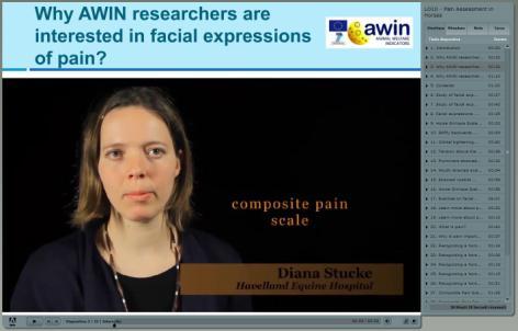 Chapter 5 Training material Introduction video The AWIN researchers explain what is pain, why is