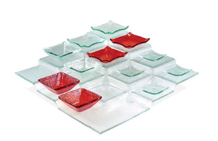 For PYRAMIDA Trays we also offer special glass supports according to the size of product.