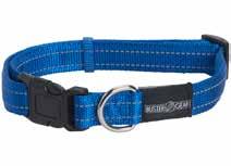 18 LEADS AND HARNESSES BUSTER Reflective Gear Blue The BUSTER Gear collar guaranties a high quality durable product made from solid nylon that encases a soft foam filling.