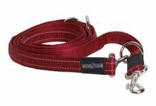 4 m S 383581 BUSTER 7-way lead, reflective Red 10 mm, 2 m S 383646 BUSTER H-harness Red 10 mm, 30-50 cm M 383560 BUSTER reflective collar, adjustable Red 15 mm, 28-40 cm M 383572 BUSTER reflective