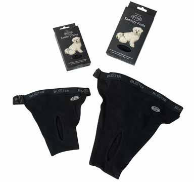 The pants are made of 95% cotton and 5% elastane, which makes them comfortable to wear and allows the dogs to move freely.