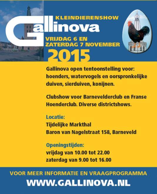 advertisement Welcome at the Gallinova Show!