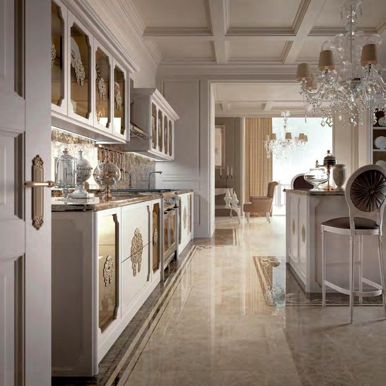 KITCHEN Una cucina unica e distintiva, evoca suggestione stilistica di forte classicità.