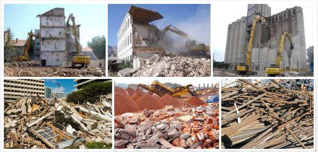 UVOD Politika očuvanja prirodnih resursa Građevinski otpad i otpad od rušenja (eng. Construction and Demolition Waste CDW) 25-30 (49) % ukupnog otpada generiranog diljem EU Izvori: www.eurco.