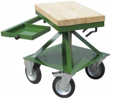 girevole Small slab-trolley with 2 pneumatic wheels