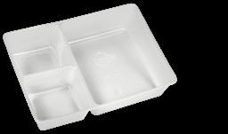 Microwavable Recyclable Item* *Check with your local municipality/store RECYCLABLE 5 PP INSERTS 3 Compartment Insert 192566763 Stock