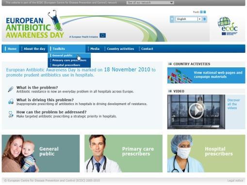 European Antibiotic Awareness Day, 2008-2012 2008 2009 2010 2011