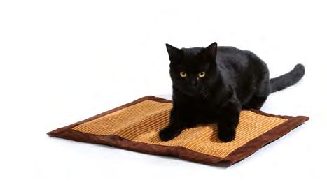Paw-shaped scratching board with toy