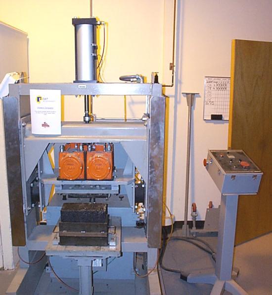 Figure 4 Vibratory Compactor at RAPL different configurations and compaction methods. A 95 percent confidence interval was chosen for the analysis.