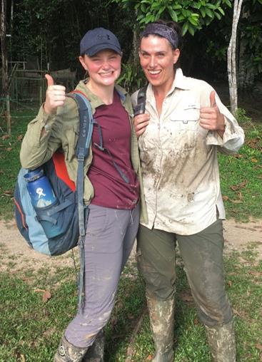 July 2018 Page 2 Arrivals Amy Hilger & Dominee Cagle Amy (left) and Dominee (right) arrived at the beginning of July after completing a field course in Sabah where they learned about palm oil s