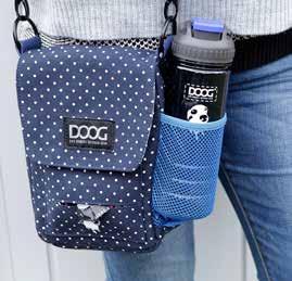 water bottle/tennis ball Comfortable shoulder strap for long walks Large