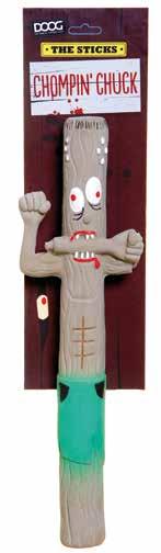 BUILT IN SQUEAKER Designed to be played with inside or out, the zombie sticks