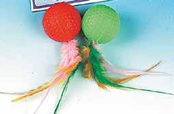 Rainbow balls with feathers 215968