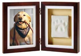 Pawprints Keepsakes to last a lifetime Shadow Box Frames and Memory Box Wall Frame Only - With Pawprint & Picture - $120.