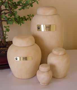 BASIC COLLECTION Ceramic Urn Hand poured with simple
