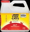 SPECIAL CLUMPING CLAY LITTERS 2440 TIDY CATS LITTER Instant Action (Jug) 3-6.35 kg 25.71-6.00 19.