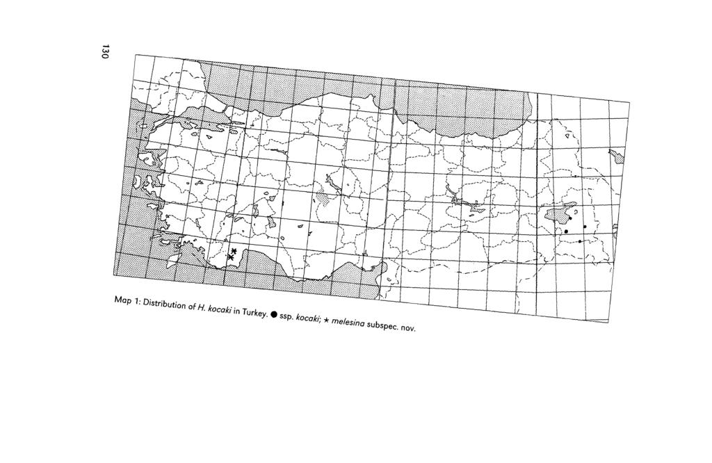 Mop 1: Distribution of H. kocaki 'mturkey. Ges. zur Förderung d.