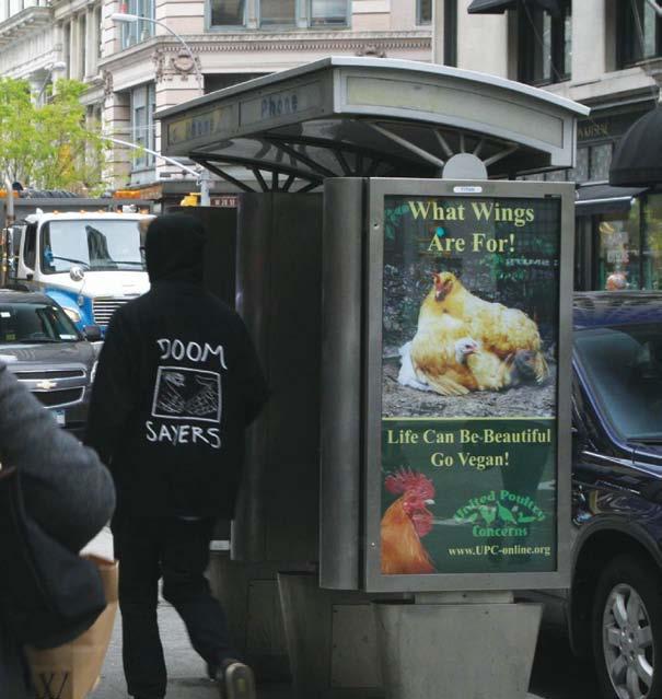 Vegan Future Now Dear Friends, We re delighted to share with you our International Respect for Chickens Month Kiosk Poster campaign in New York City!