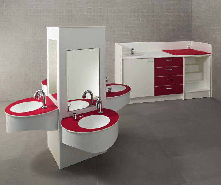 Vanity units perfect in every detail Bambino vanity units from KEMMLIT set new standards with their exemplary ergonomics, the