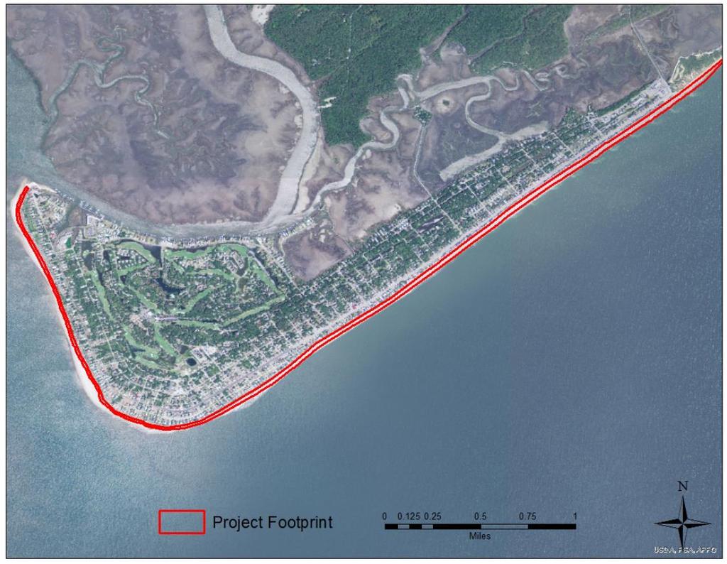 BIOLOGICAL AND CONFERENCE OPINION DESCRIPTION OF THE PROPOSED ACTION The proposed action is a beach nourishment, berm construction, and groin lengthening project along the Atlantic Ocean shoreline of