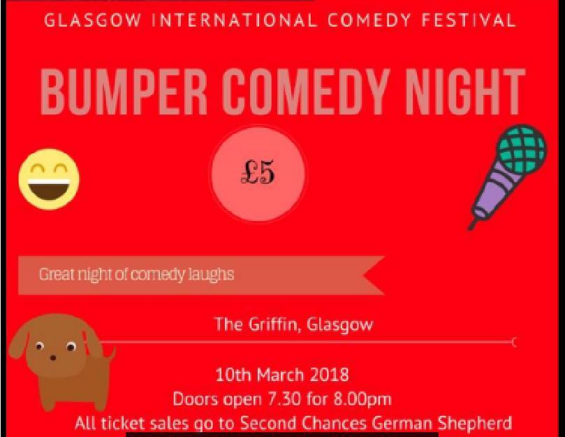 organised another comedy night in Glasgow